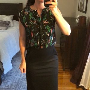 Floral Sleeveless Blouse